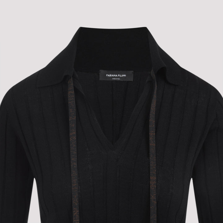 Fabiana Filippi Polo neck - Black | 9456789020de24ab0ce274c128c7de306aaa5c8f