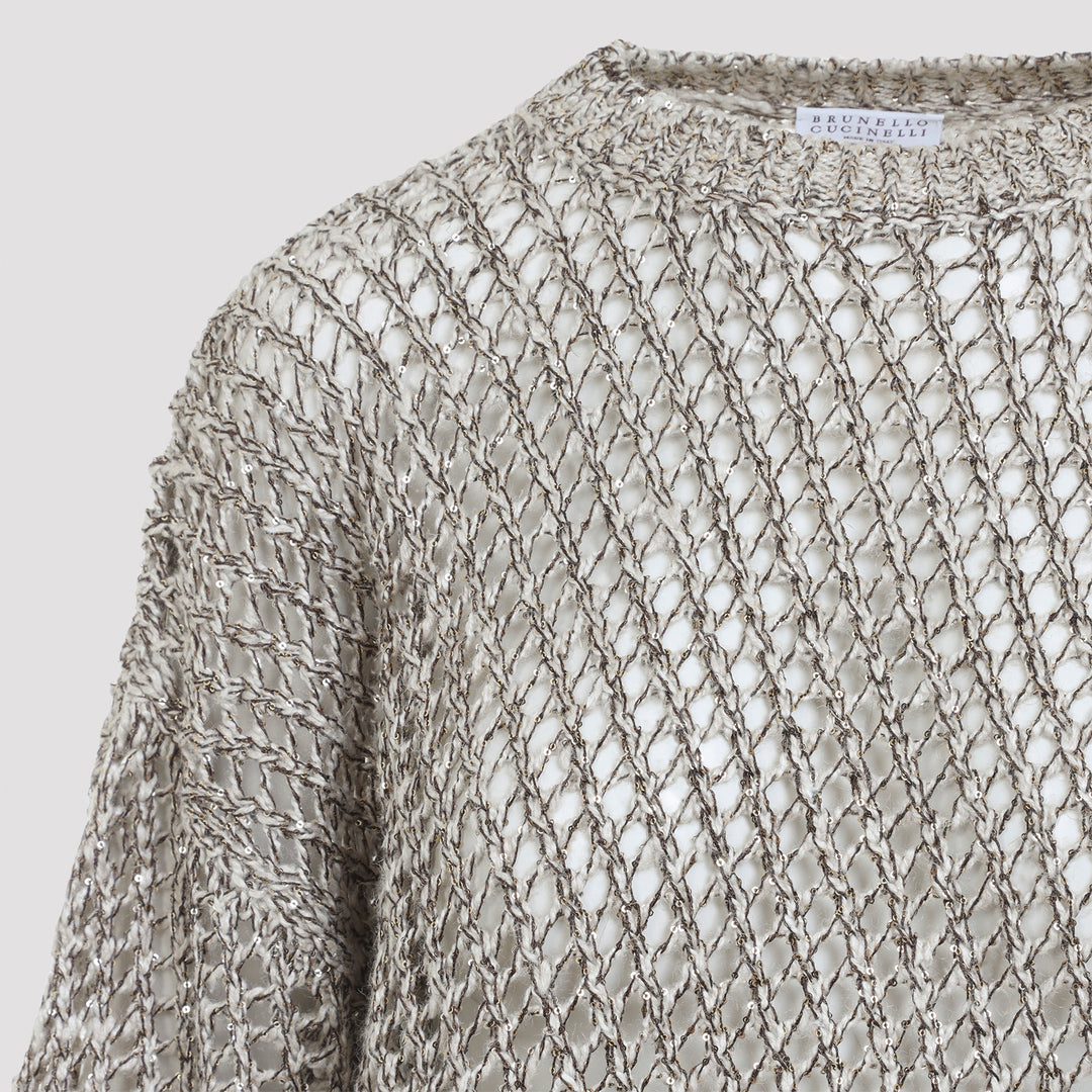 Brunello Cucinelli Pullover - Nude & Neutrals | 8838844f0326c96f9b4ac17533bdf03192f0acd0