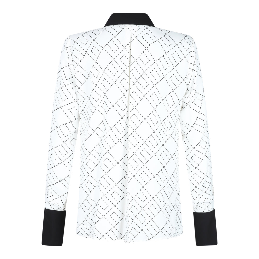 Elisabetta Franchi Shirts - MILK/NERO | 39cd3e321754523da8920df485f1d53f54c3d69f