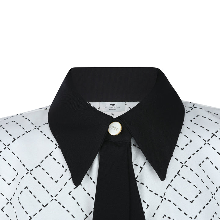 Elisabetta Franchi Shirts - MILK/NERO | 90c9256c85231e1616cb3455f2ff5d012793fe33