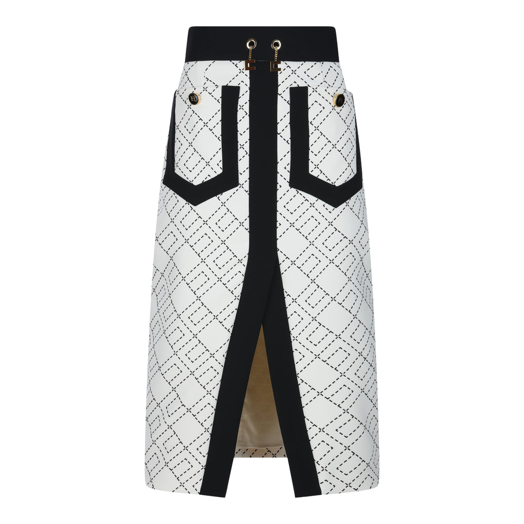 Elisabetta Franchi Skirts - MILK/NERO | e2d0d5885256f5ae0623e01b1f40a1c6f4d1da1f