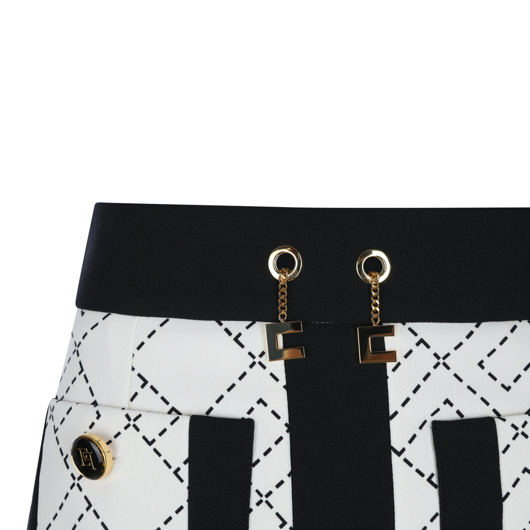 Elisabetta Franchi Skirts - MILK/NERO | 13351867ecd68da0b1571ff7fc52f20e20344687