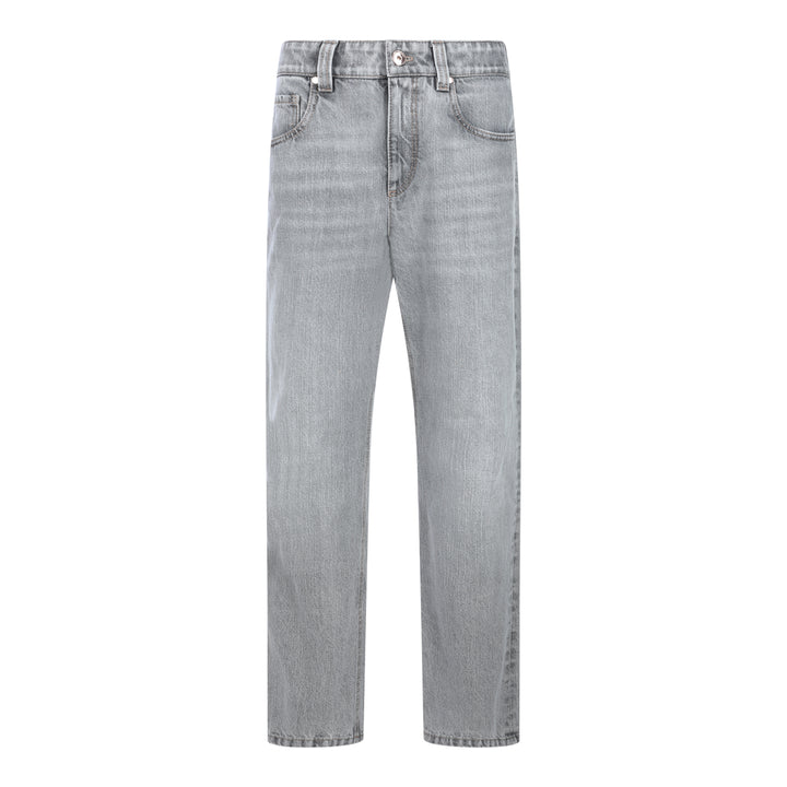 Brunello Cucinelli Jeans - LIGHT GREY DENIM | e7f3726bf7086dfd5cd6671411b245b36b74528c