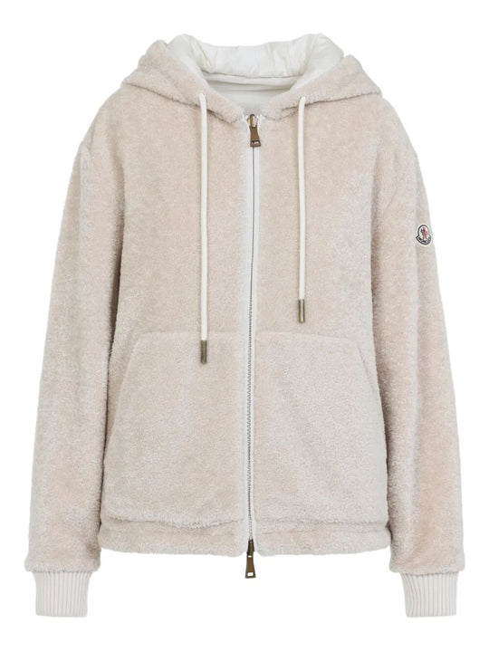 Teddy And Nylon Reversible Padded Hoodie