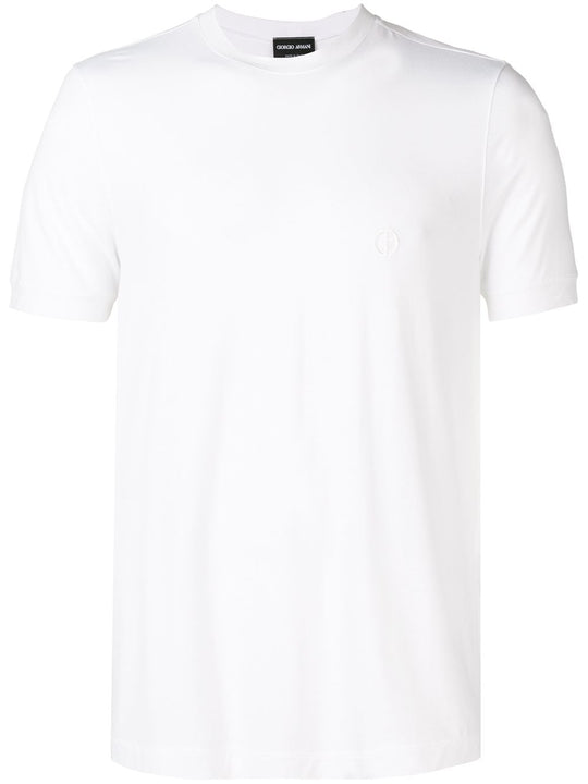 Stretch Viscose Jersey Crew Neck T-Shirt