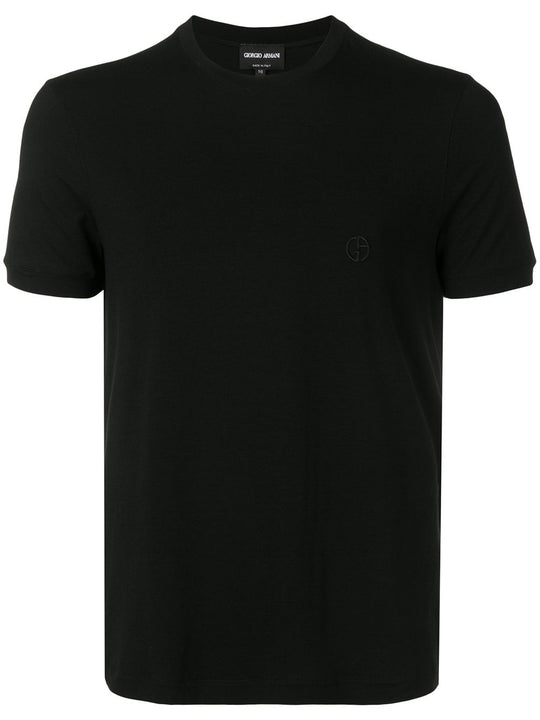 Stretch Viscose Jersey Crew Neck T-Shirt