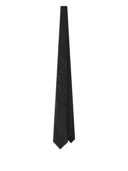 Polka-Dot Silk Tie