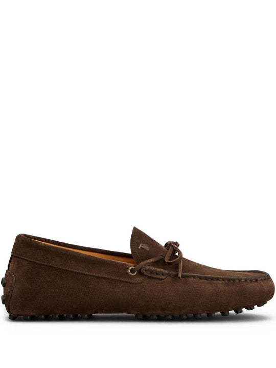 Gommino Suede Loafers With Lace