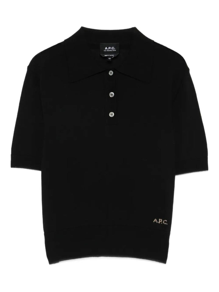 A.P.C. Polo - Black | d1c1ca5c5afb314f0ef798a502dd3c4f9f14e240