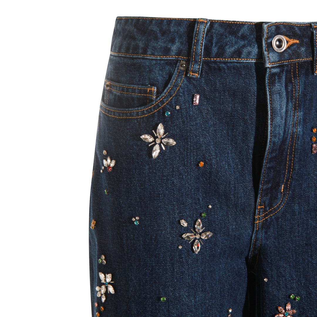 Self-Portrait Jeans - Blue and green | 57f5e7b1029f46379389ed28263522a29451401e