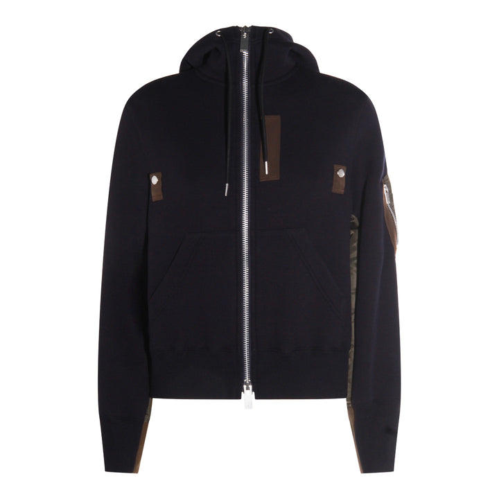 Sacai Sweaters - NAVY/KHAKI | 9255340f041c0e7baa2c2b29380a565a75aa315a