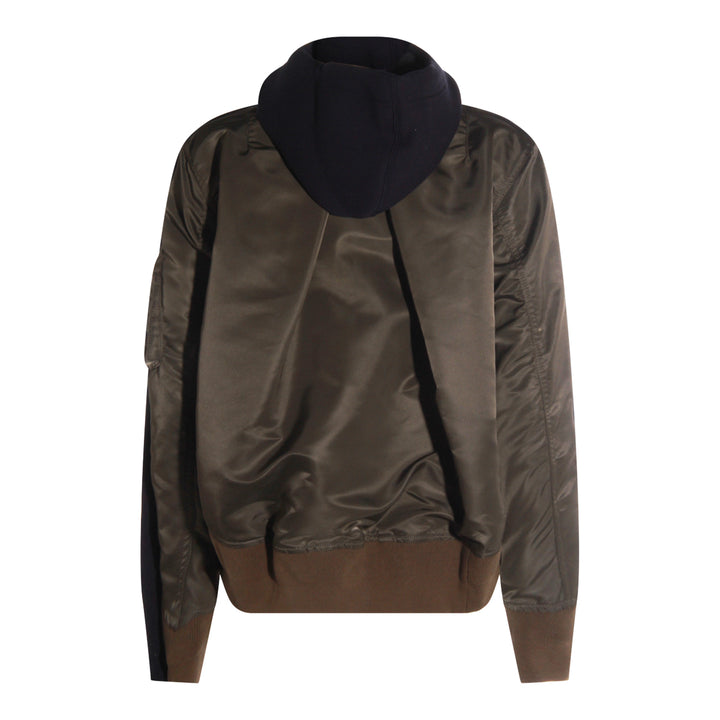 Sacai Sweaters - NAVY/KHAKI | 423a4bbc17ac25abbbbcff1e38898579f087e85d