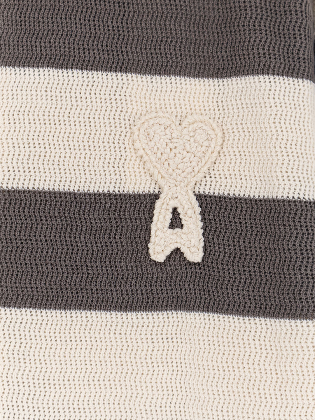 Ami Paris Sweaters - BLANC CREME/CARBONE | f15f532d660d412bc9a294e6e38bb7942a285cd2
