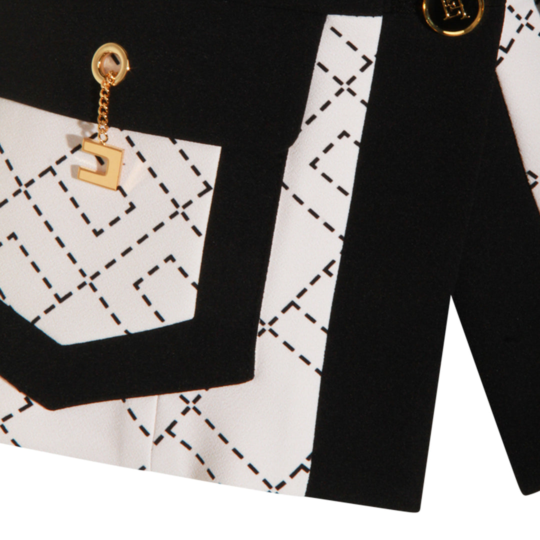 Elisabetta Franchi Jackets - MILK/NERO | c62cb51cd5a5c240465eaf16cb40c5384ca15661