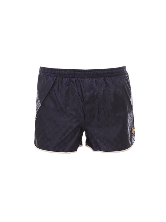 Swim Trunks With Gg Print