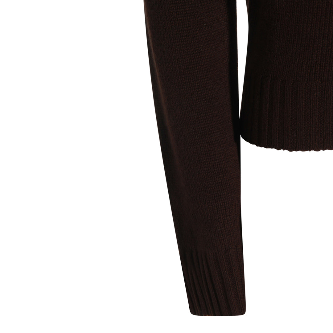 Allude Sweaters - Brown | 352e2d2267519f9ebc595ea857963499195ed3bb