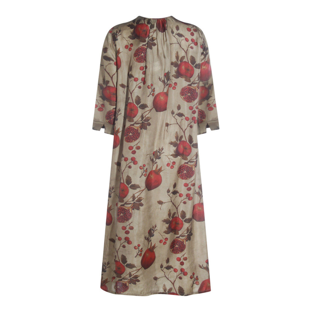 Uma Wang Dresses - TAN/RED/GREEN | 1e43abaf9e2ca6e1e48df71a07c00c4429b78dee