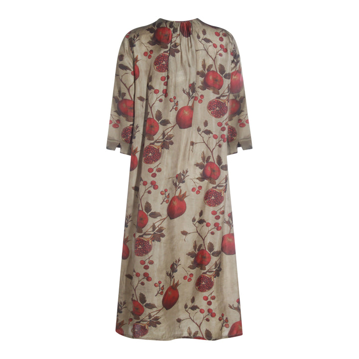 Uma Wang Dresses - TAN/RED/GREEN | 1e43abaf9e2ca6e1e48df71a07c00c4429b78dee