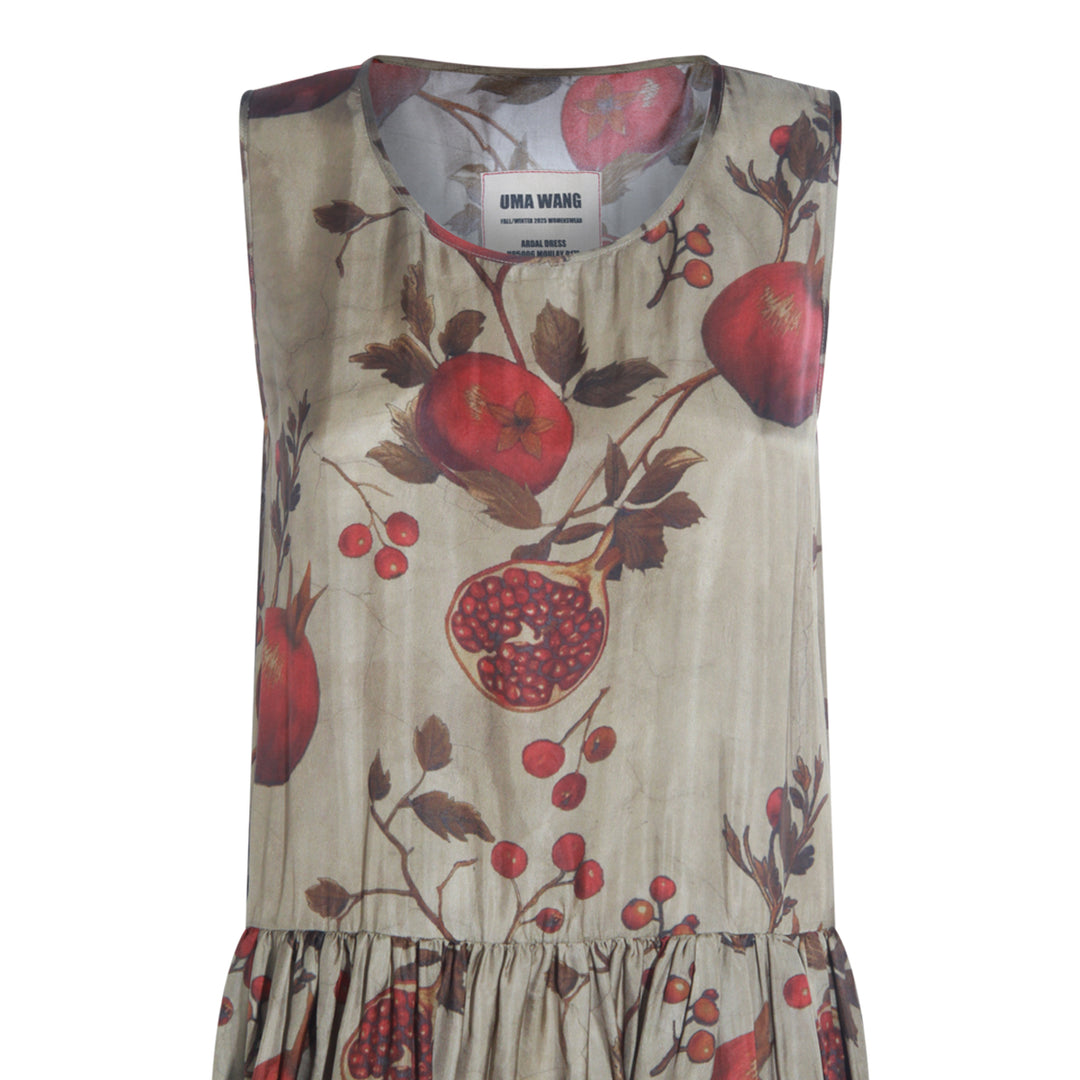 Uma Wang Dresses - TAN/RED/GREEN | b209200a7ecb8ba9eaa0772cb1052b89c23955d7