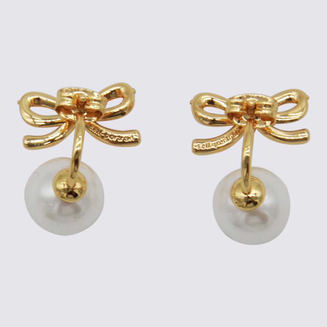 Self-Portrait Bijoux - PEARL/GOLD | d27e533f19cae1236e7babc41a86112a6c529b7f