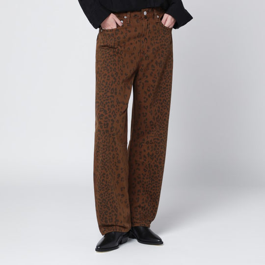 Relaxed Miro Jeans With Cheetah Print
