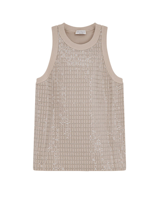 Dazzling Pattern Jersey Tank Top