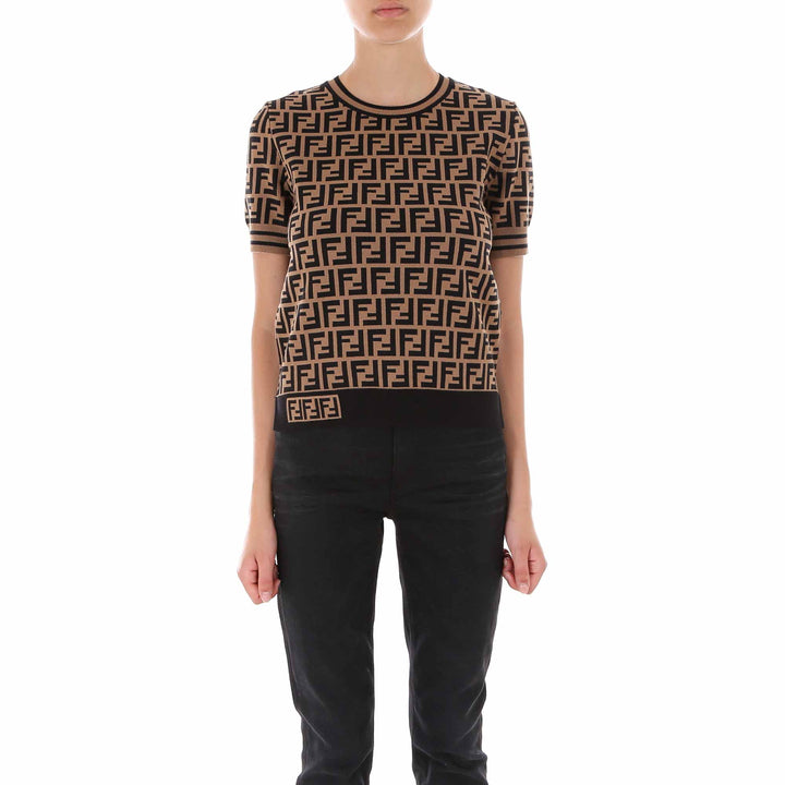 Fendi Sweaters - Brown | deb2f005a138a644797f0e789f643019de8dbd5d