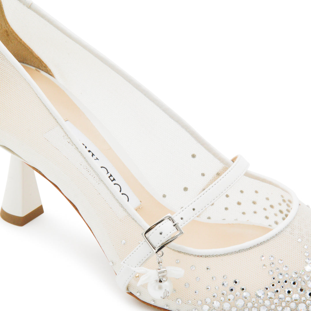 Jimmy Choo With Heel - WHITE/CRYSTAL | a8cdc43105a645c124819a4e09c36d1c43cfa09d