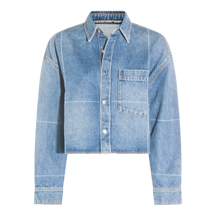 Alexander Wang Shirts - VINTAGE MARBLED BLUE | 86794061a70e468277e676f05215422e2d0dbd53