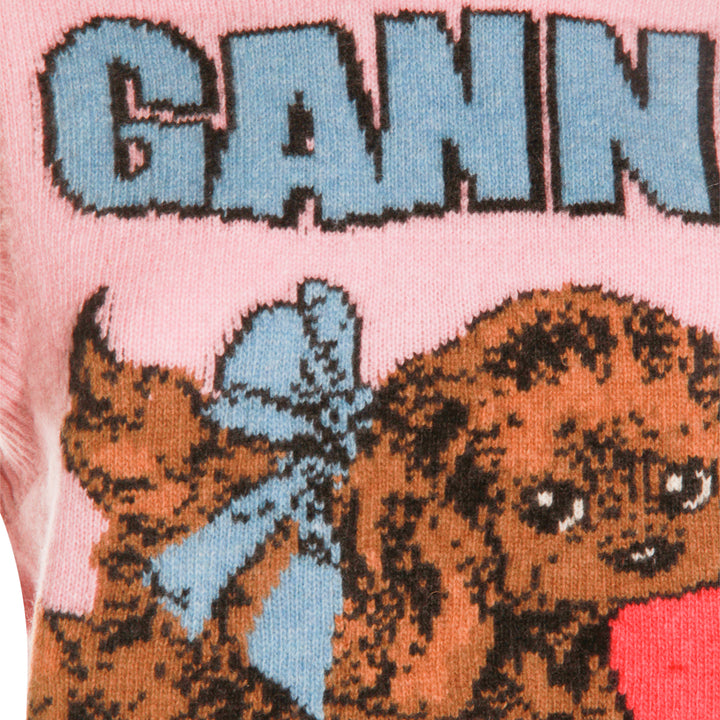 Ganni Sweaters - Chalk Pink | 79730166be374de09a1bde2e1fb9e9a87dbec7d4