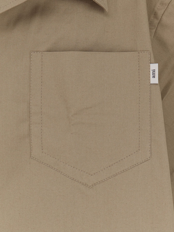 Ami Paris Shirts - BEIGE TAUPE | 39072e64b762e4325897ed6e68ff335195f3441c