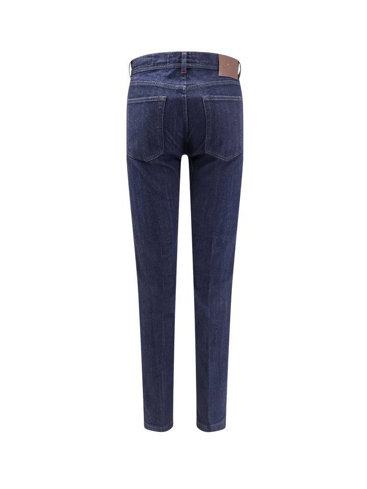 Kiton Ciro Paone Jeans - Blu e verdi | d11d1cf01934734ef64709f696539bc5d541b154