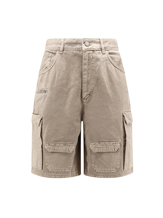 Cotton Cargo Bermuda Shorts