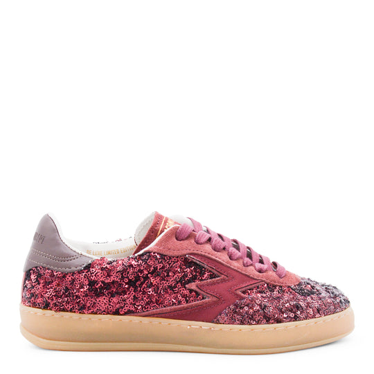 Sneakers Bordeaux Paillettes
