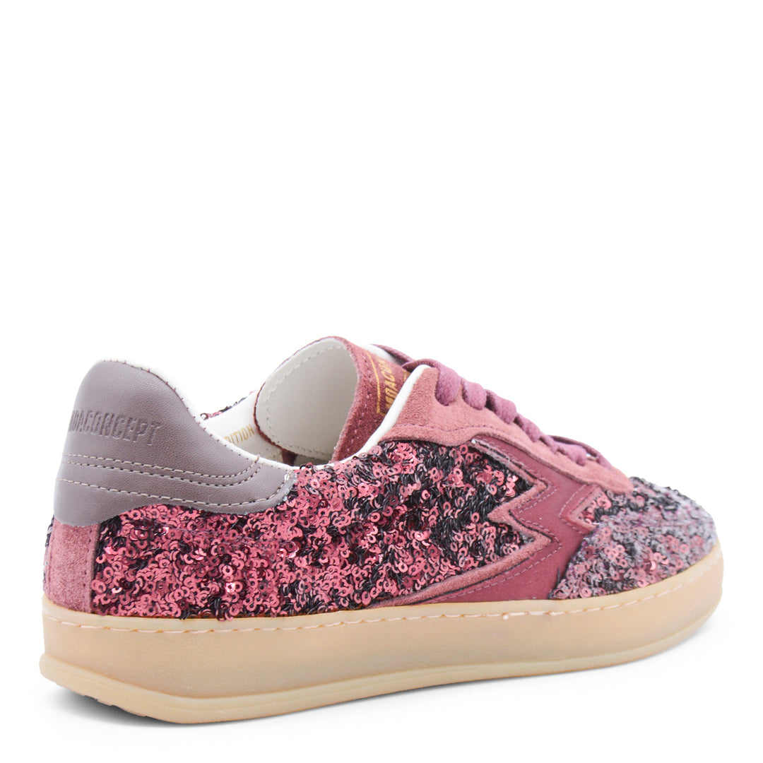 Moaconcept Sneakers - BORDEAUX PAILLETTES | 550fe249bbd36a99c62b65caad640c3099233f11