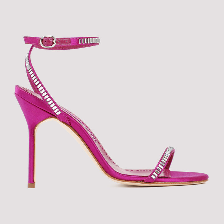 Manolo Blahnik Sandals - Pink & Purple | b687072dc863079227f649ad91be410ba0a3dd14