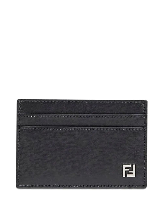 Ff Squared Leather Card Holder