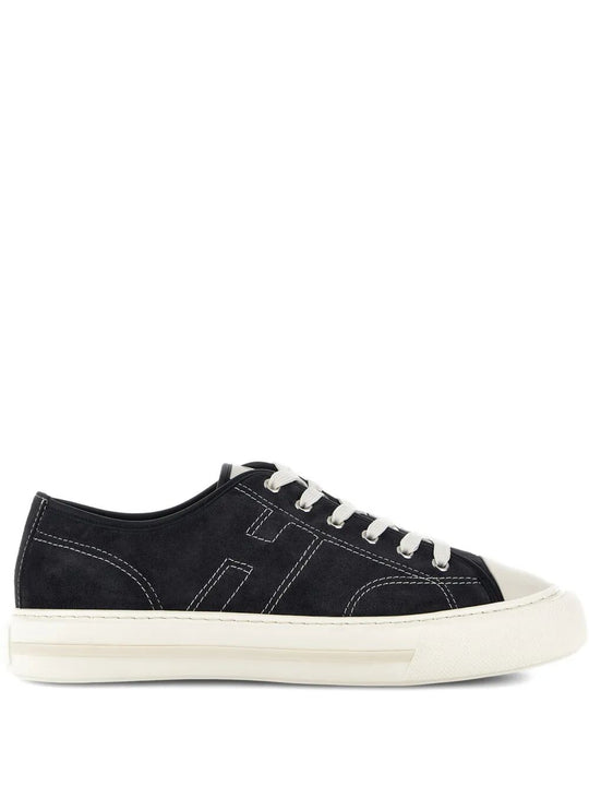 Hogan Rebel Suede Sneakers With Stitched H