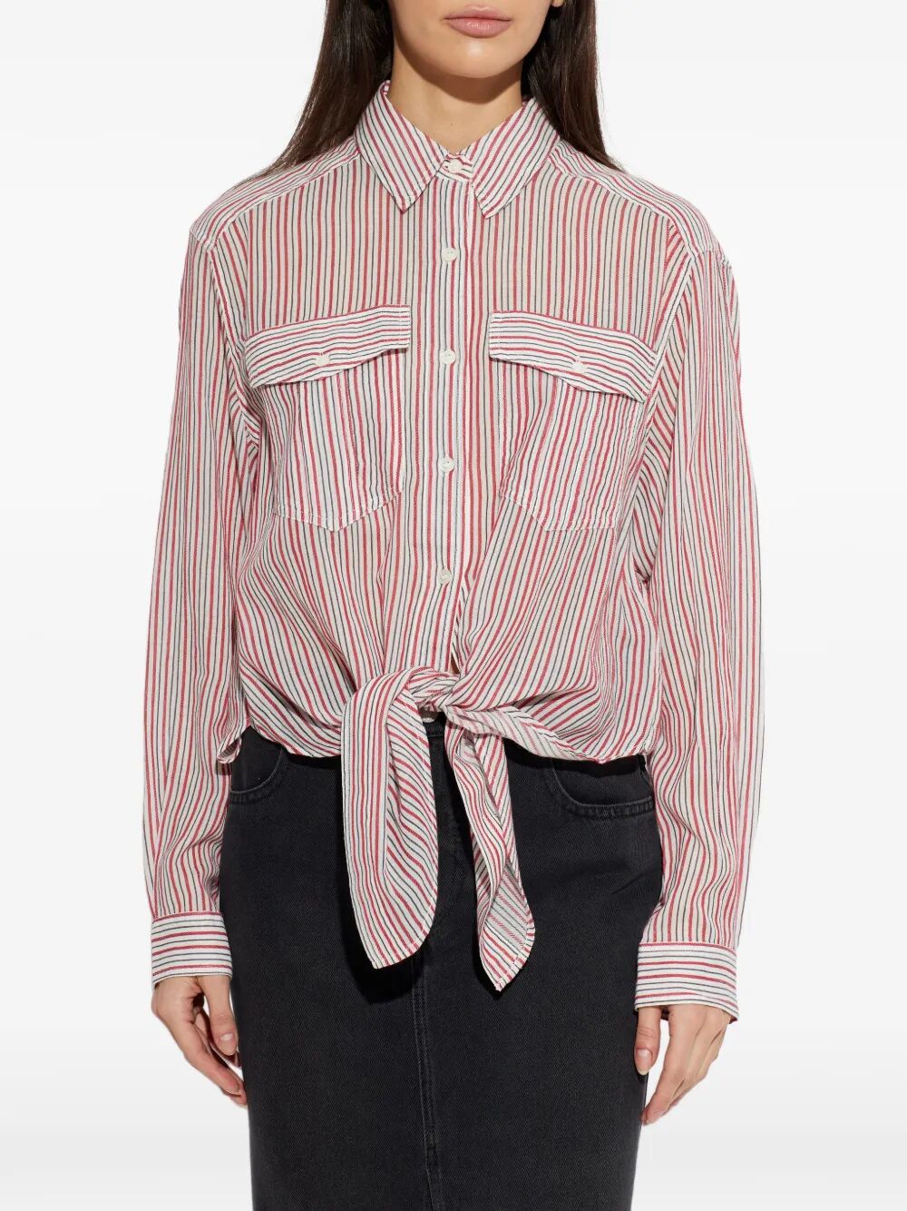 Marant ÉToile Striped - Red | fb7a35beb9ea48dcfa0062113eb36c10180541f6