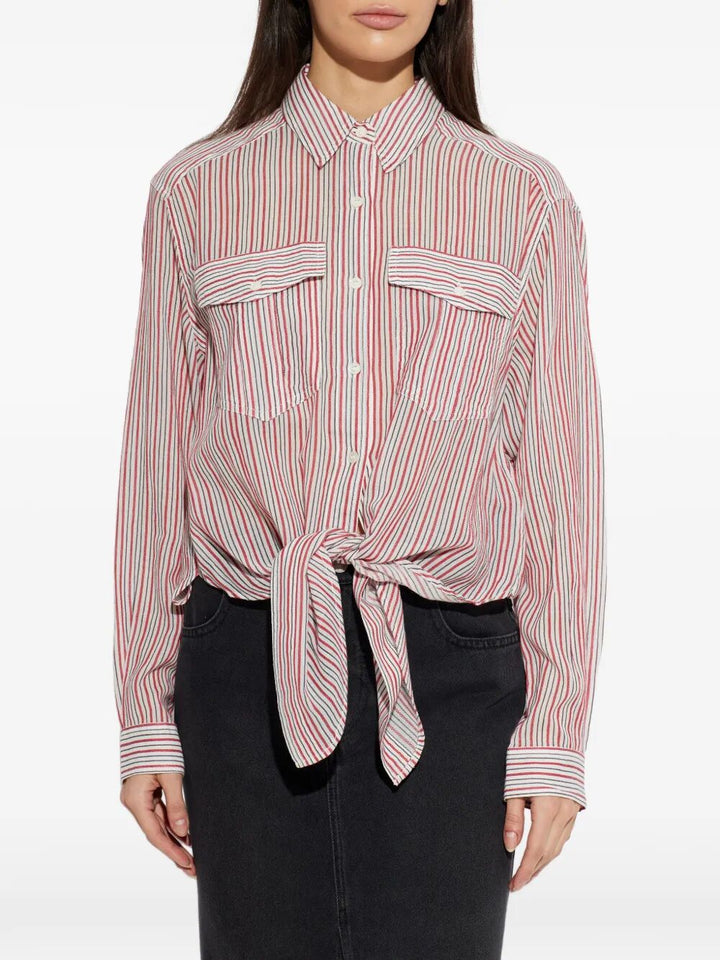 Marant ÉToile Striped - Red | fb7a35beb9ea48dcfa0062113eb36c10180541f6