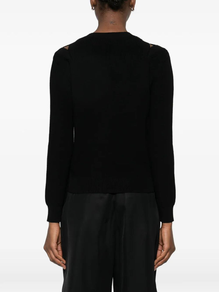 Elisabetta Franchi Round neck - Black | 85baa863e34a079e234b14206b7e02245988cc5a