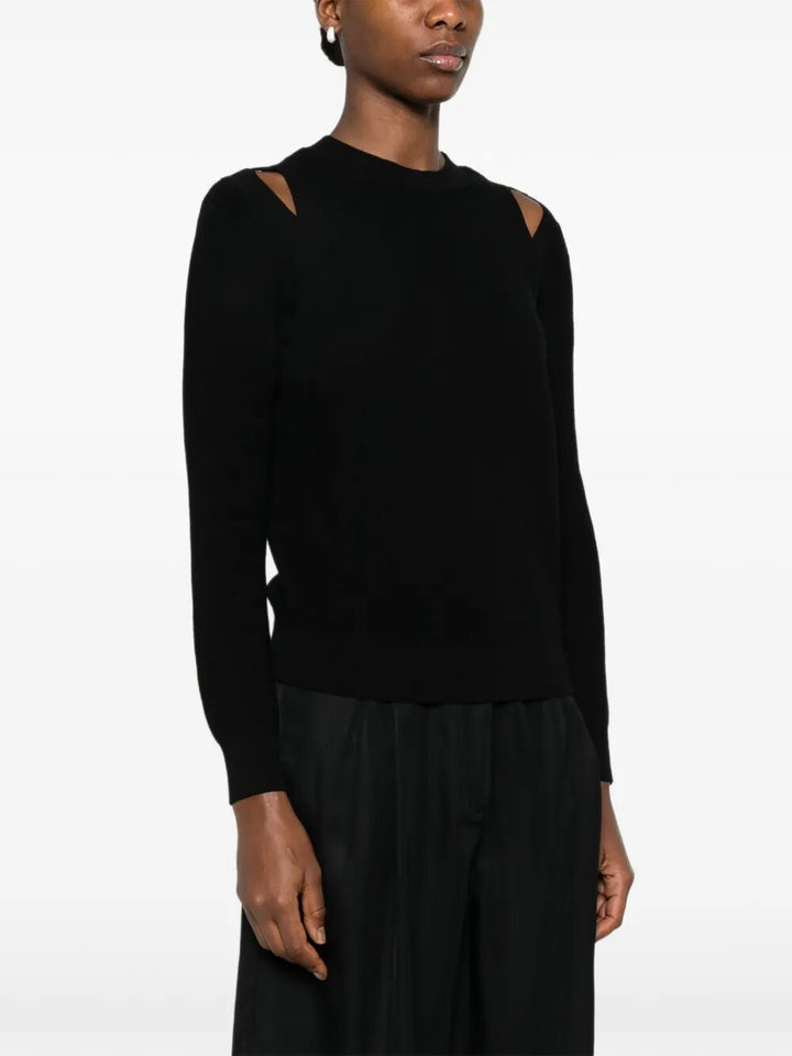 Elisabetta Franchi Round neck - Black | c39ac97afabab2667897a6324ac5ebe947b4a5dd