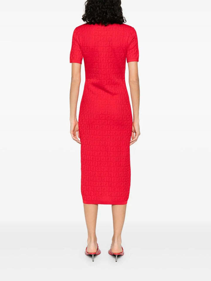 Fendi Midi dresses - Red | 9af3b8af413163e2c309938956d201af13edb968