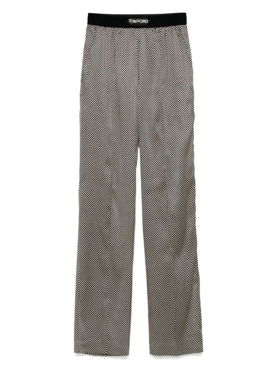 Polka Dot Signature Silk Pj Pants
