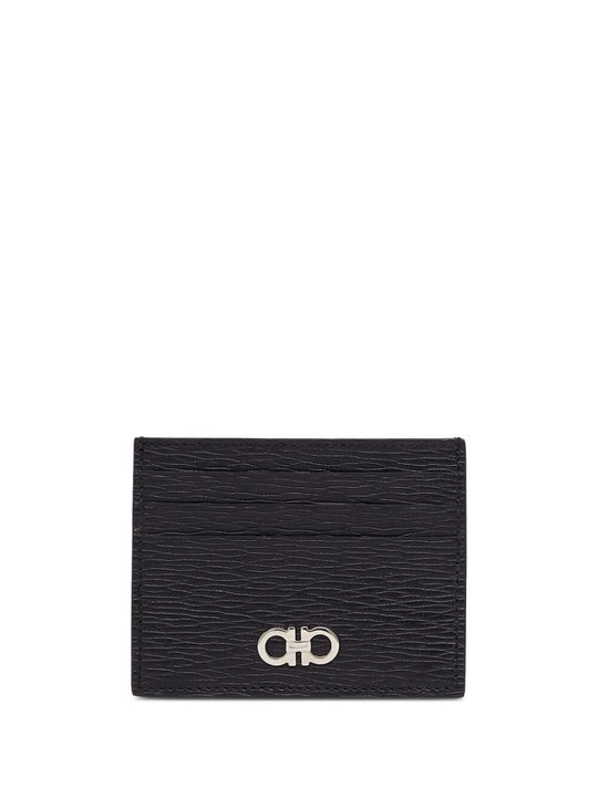Two-Tone Gancini Card Holder