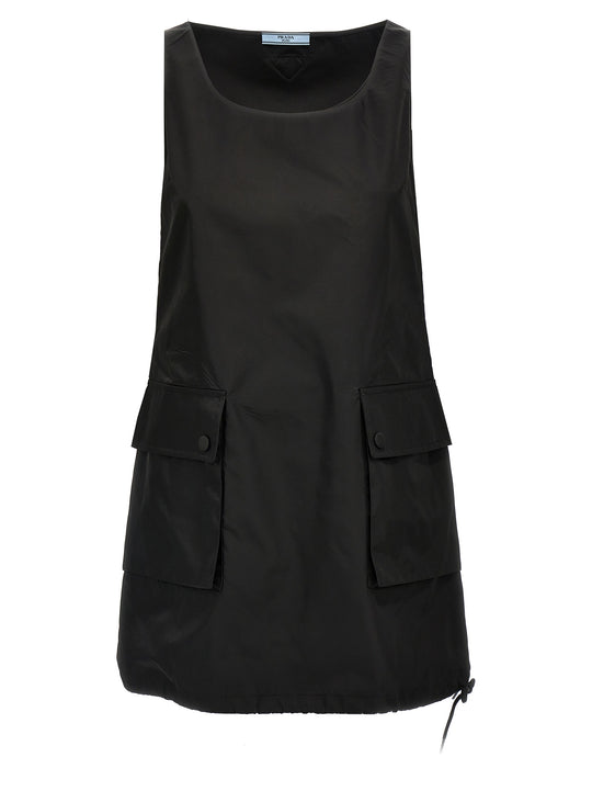 Re-Nylon Mini Dress Dresses Black