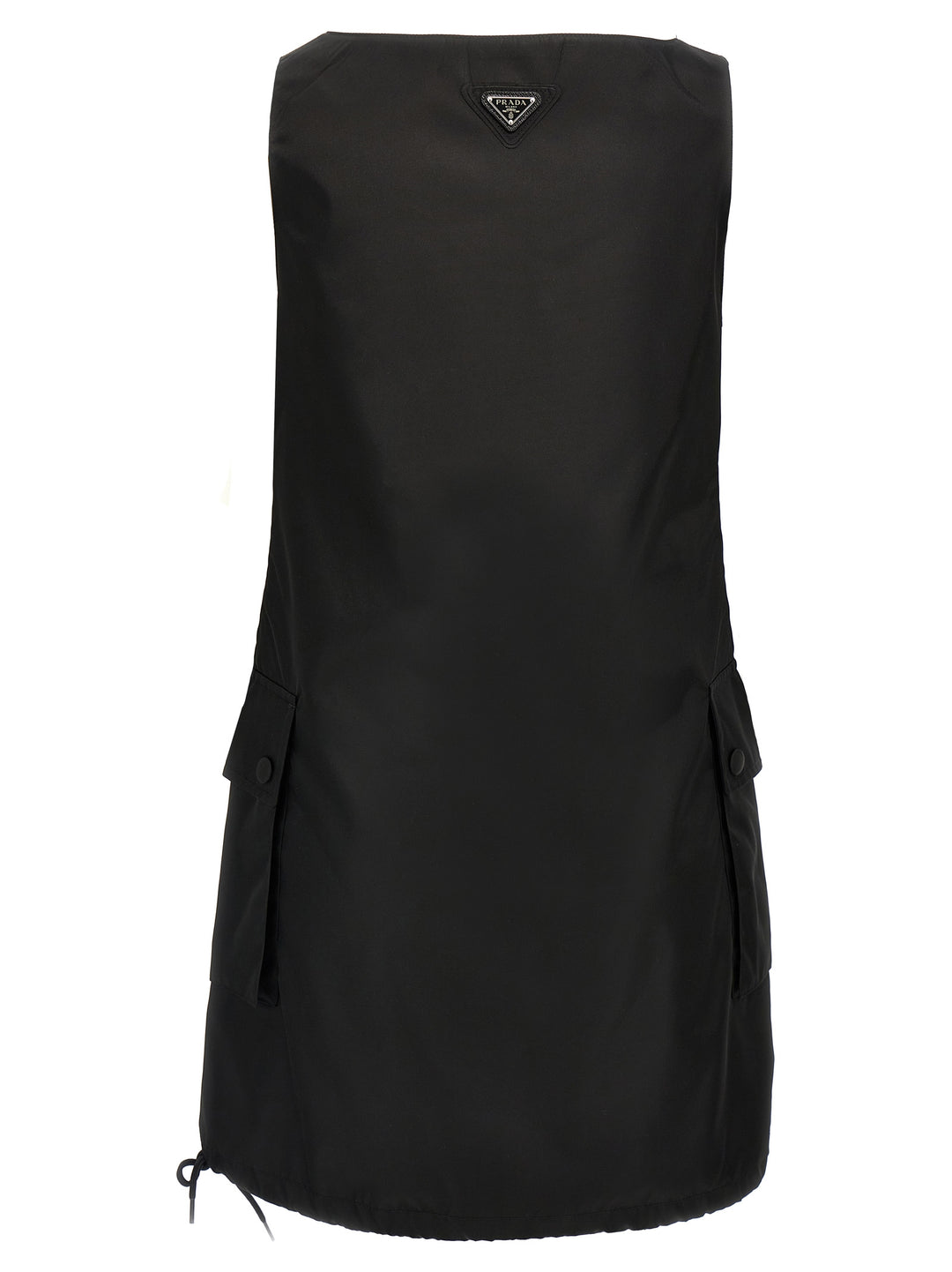 Prada Re-Nylon Mini Dress Dresses - Black | aa3294b0be3662cceb0367198a769616efac60be