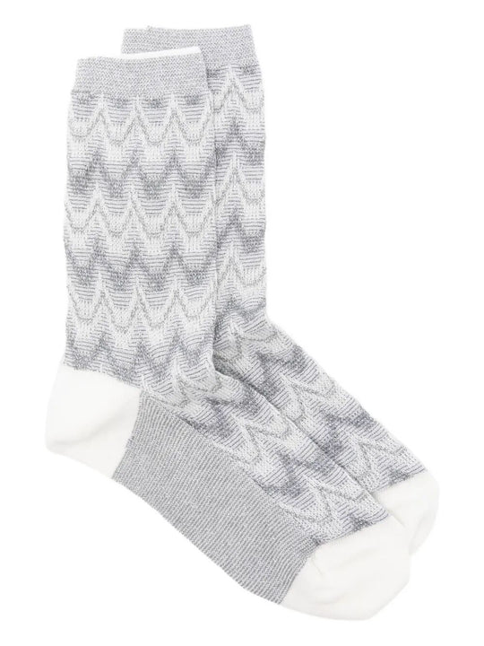 Zig-Zag Cotton Socks