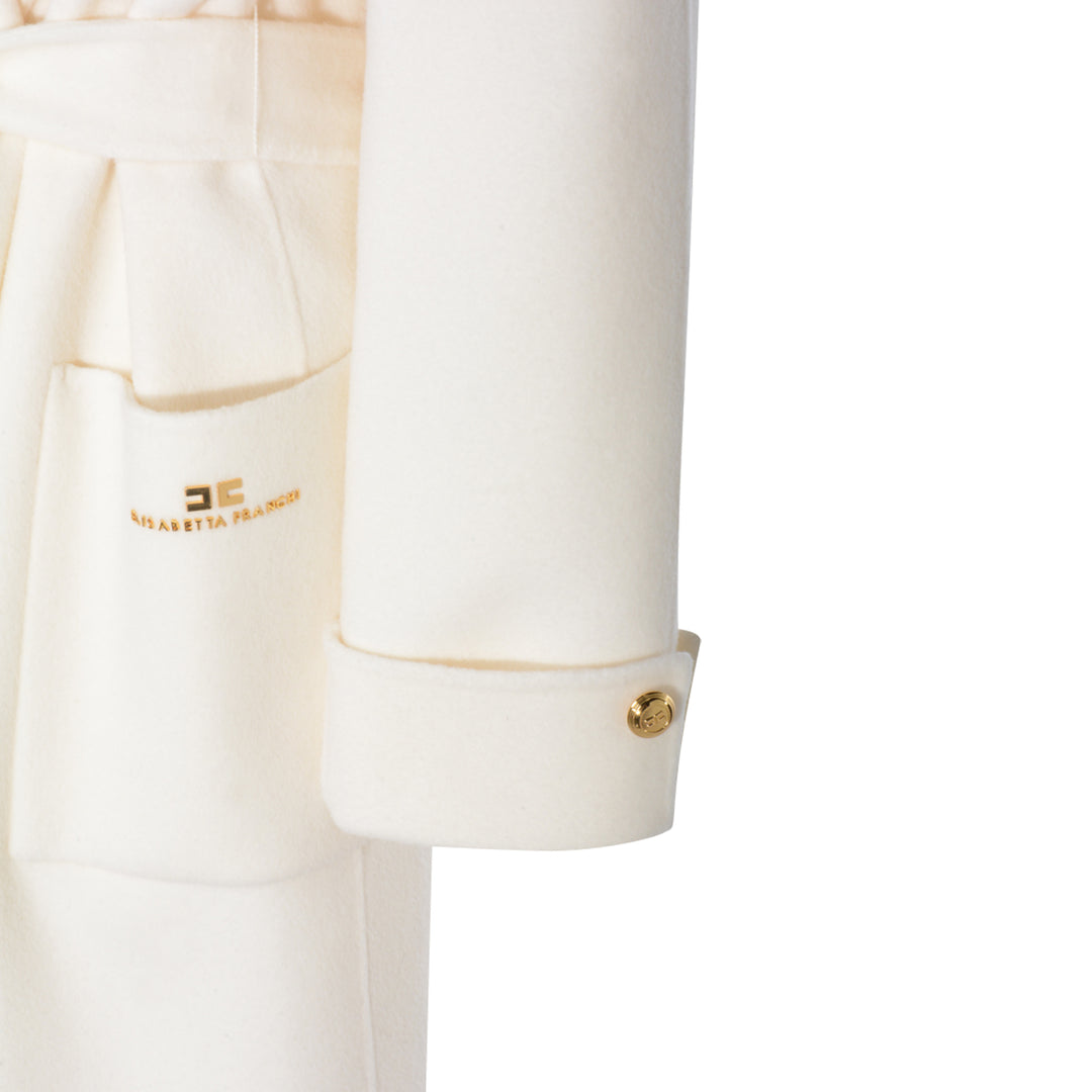 Elisabetta Franchi Coats - MILK | 11d2149d7e31ee5eb60e0cef693340a915357700