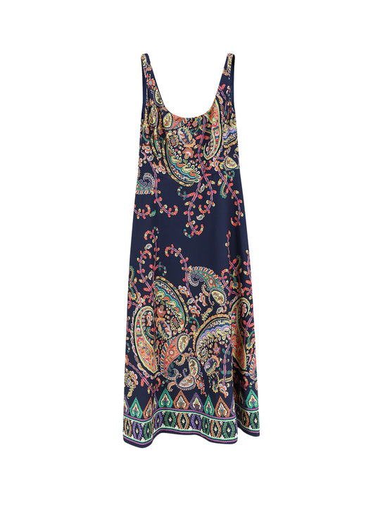 Dress With Iconic Multicolor Print